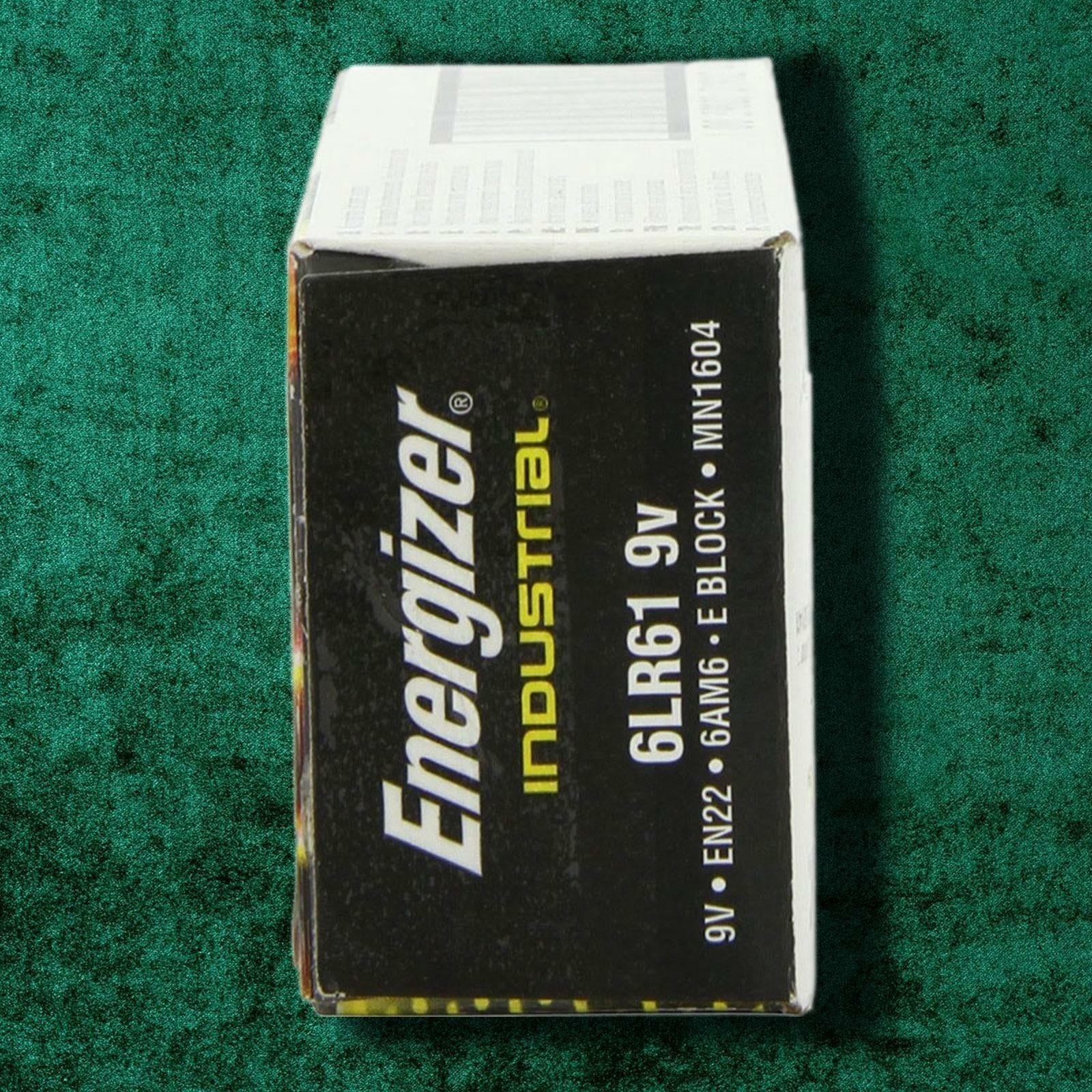 10 X Energizer 9V PP3 Industrial Alkaline Batteries Smoke Alarm LR22 MN1604