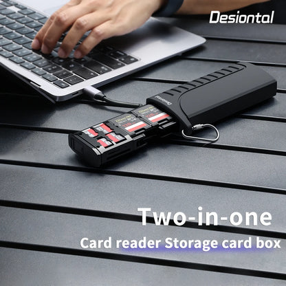 USB 3.1 Type-C SD/TF/SIM Card Carrying Case