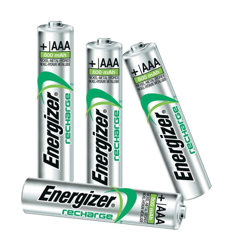 ENERGIZER EXTREME AAA RECHARGEABLE BATTERIES 800Mah 4 BATTERIES Nimh PRE CHARGED