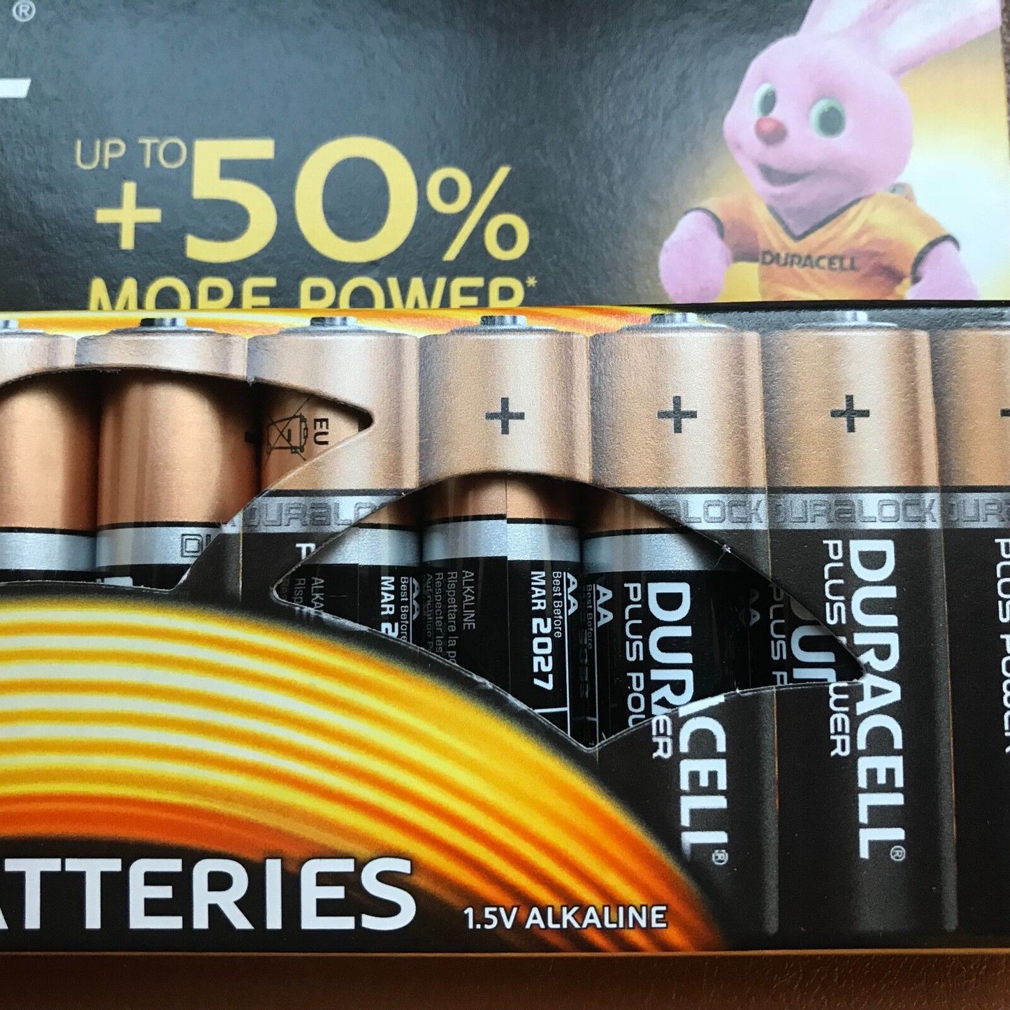 12 X Duracell AA plus Power Extra Life Alkaline Batteries LR6 MN1500 Long Exp UK