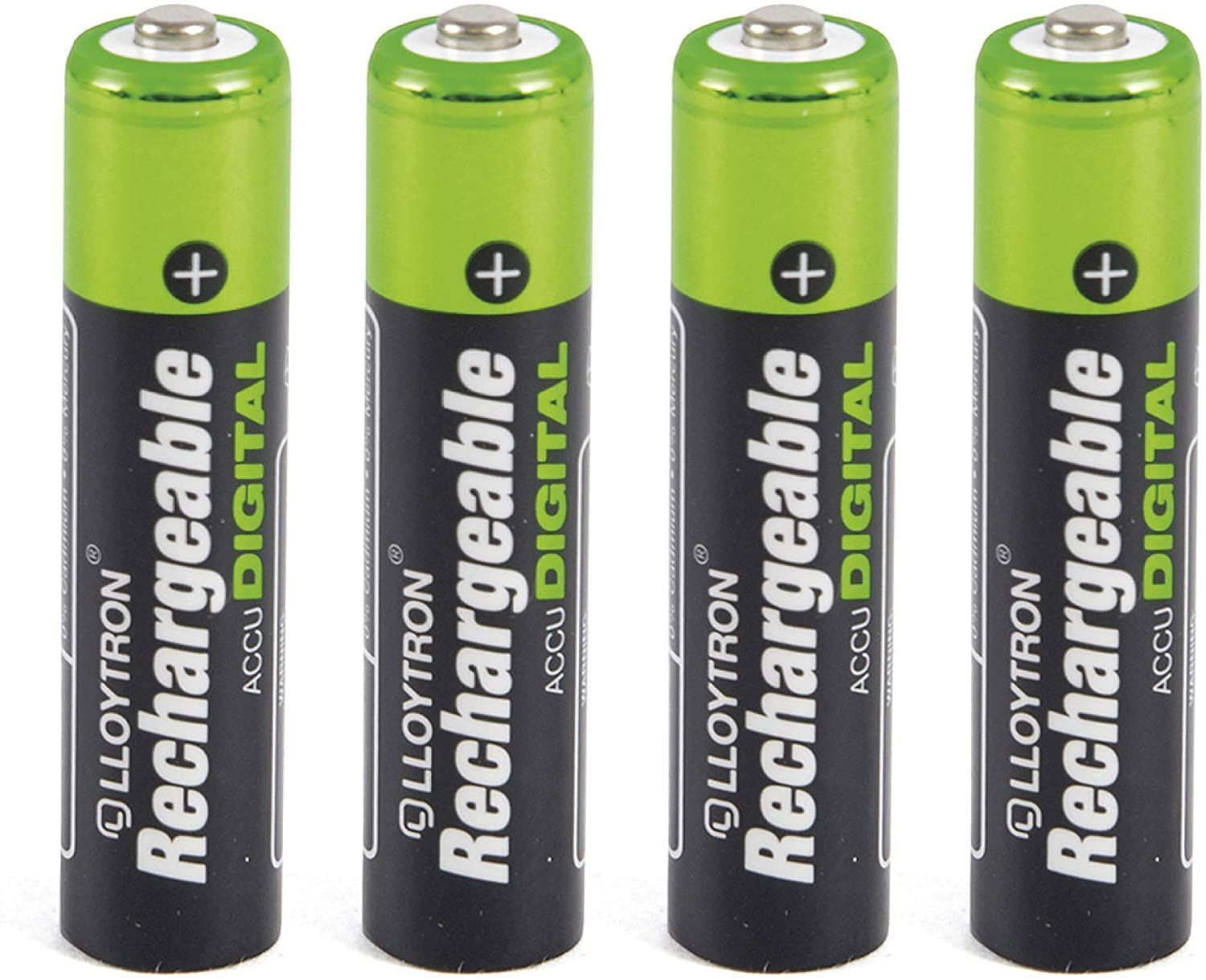 4 X AAA Rechargeable Batteries Ni-Mh 900Mah High Capacity 1000 Charges