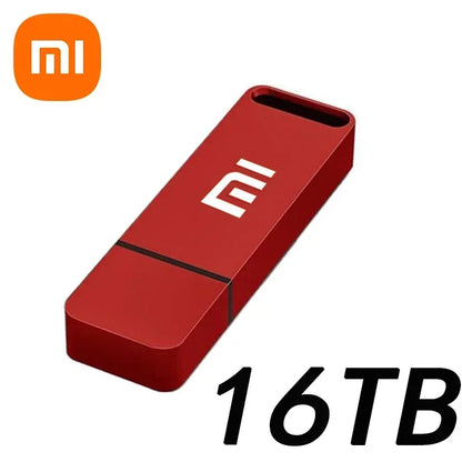 Xiaomi 16TB Flash Drive USB3.2 High Speed Transfer Metal Type C U Flash SSD Portable Mini Flash Drive Memory Waterproof U Drive